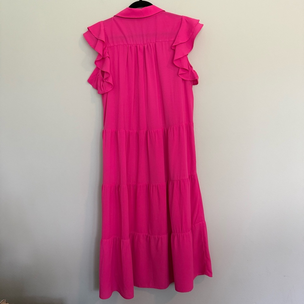 Umgee Pink Ruffled Women's Dress - Picture 4 of 4